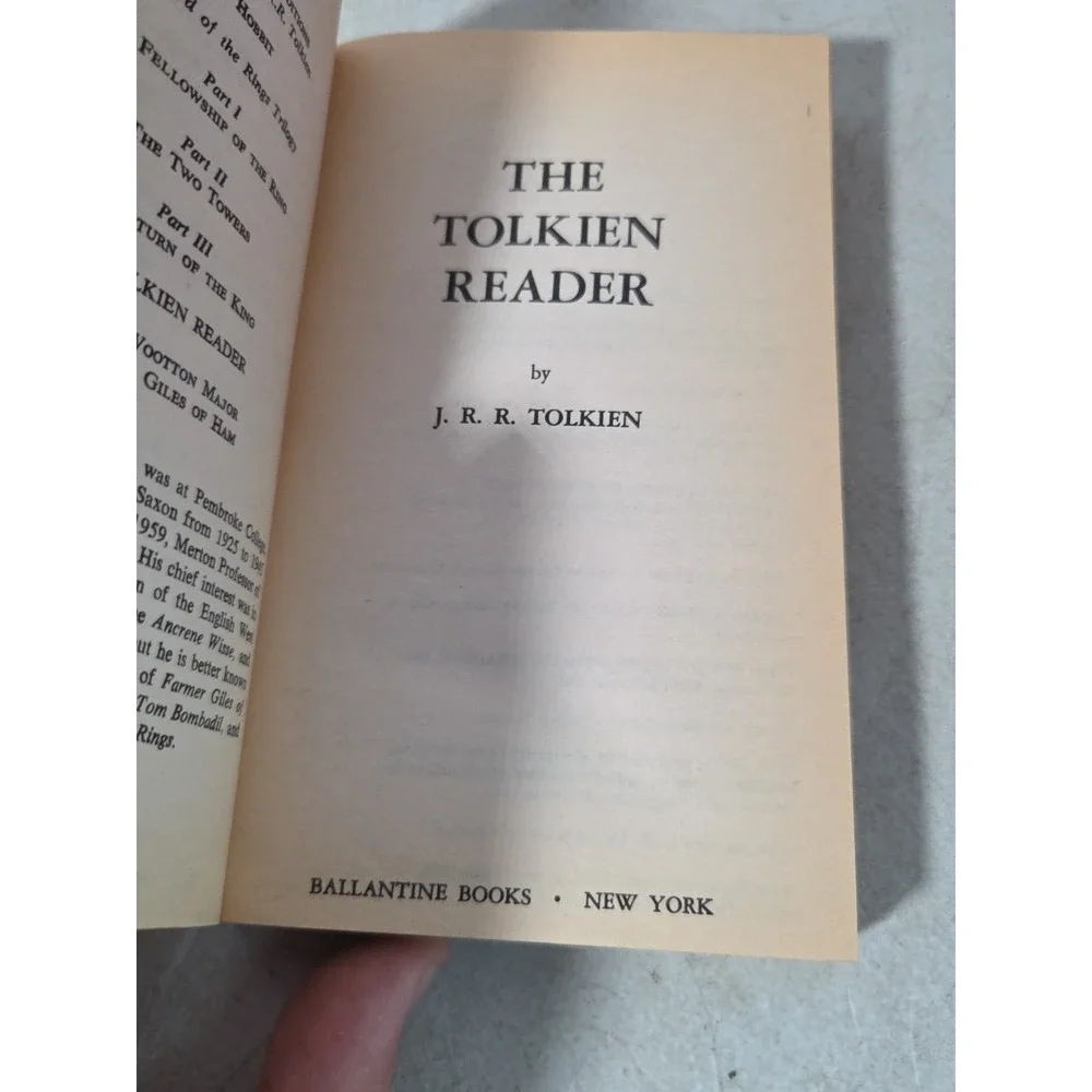 Lord of the Rings One & Two, Silmarillion, Tolkein Reader J.R.R. Tolkein Lot 4